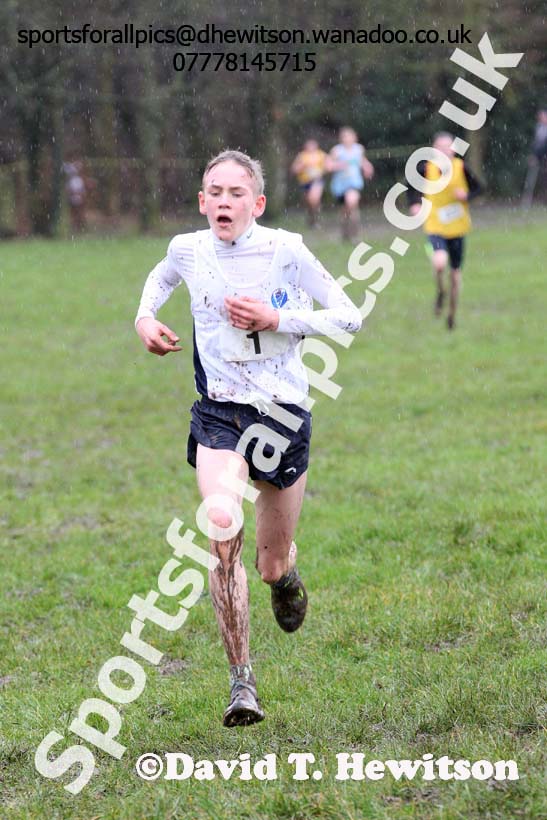 Junior boys Northern Inter Counties Schools Cross Country, Stockton. Photo: David T. Hewitson/Sports for All Pics